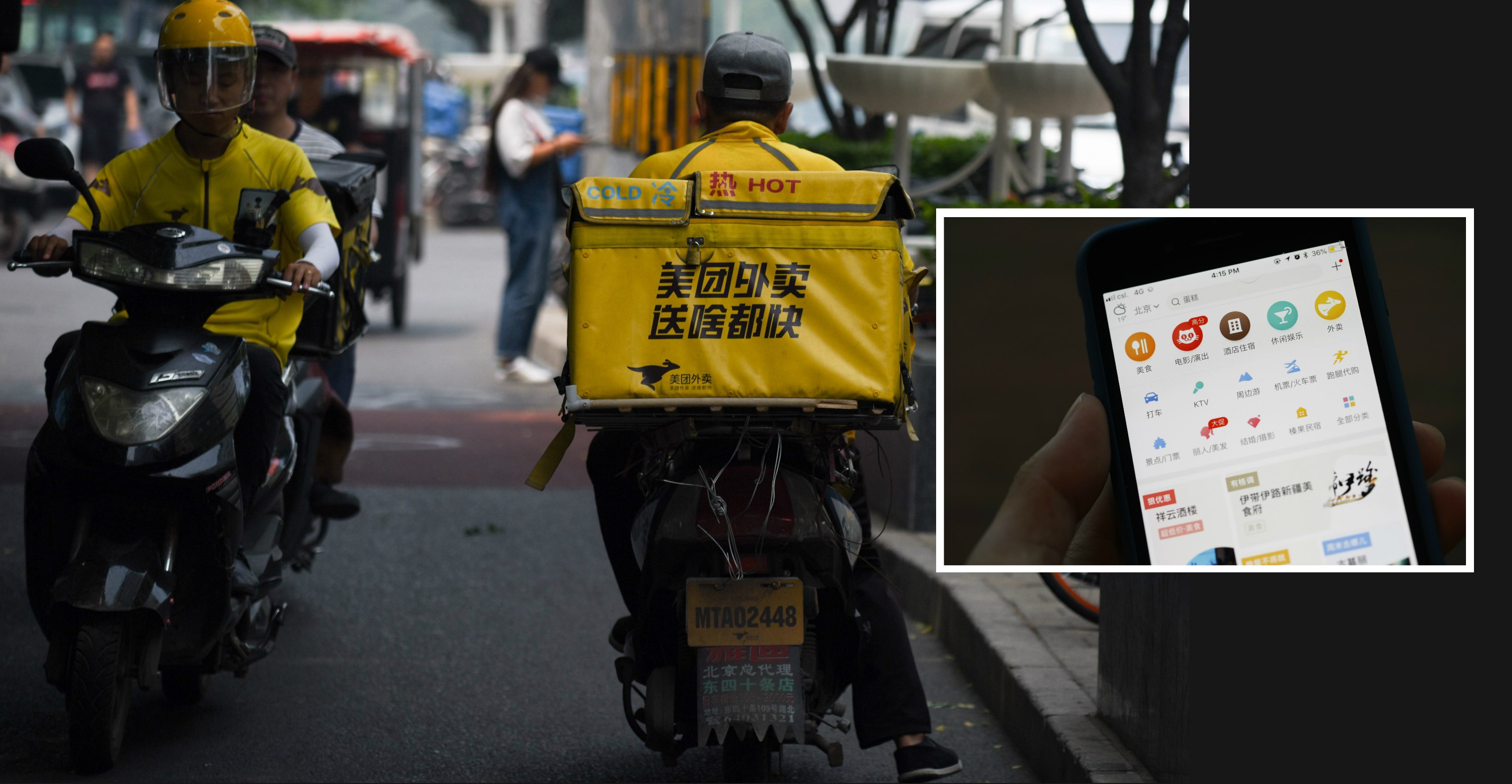 Meituan's fast revenue growth was offset by sharply rising labor costs as the company had to hire more staff amid a surge in order volumes. Photo: AFP/Bloomberg Meituan's fast revenue growth was offset by sharply rising labor costs as the company had to hire more staff amid a surge in order volumes. Photo: AFP/Bloomberg