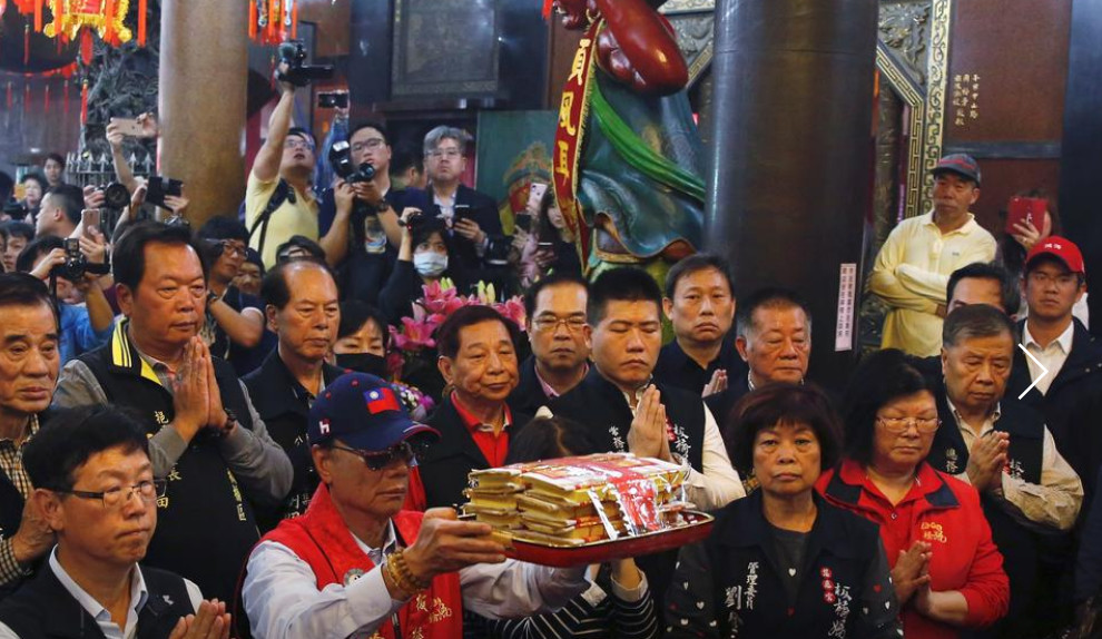 With Foxconn chief Terry Gou (pictured here offering prayers in a temple) jumping into the fray, Taiwan’s 2020 presidential election has become even more interesting. Photo: Reuters With Foxconn chief Terry Gou (pictured here offering prayers in a temple) jumping into the fray, Taiwan’s 2020 presidential election has become even more interesting. Photo: Reuters