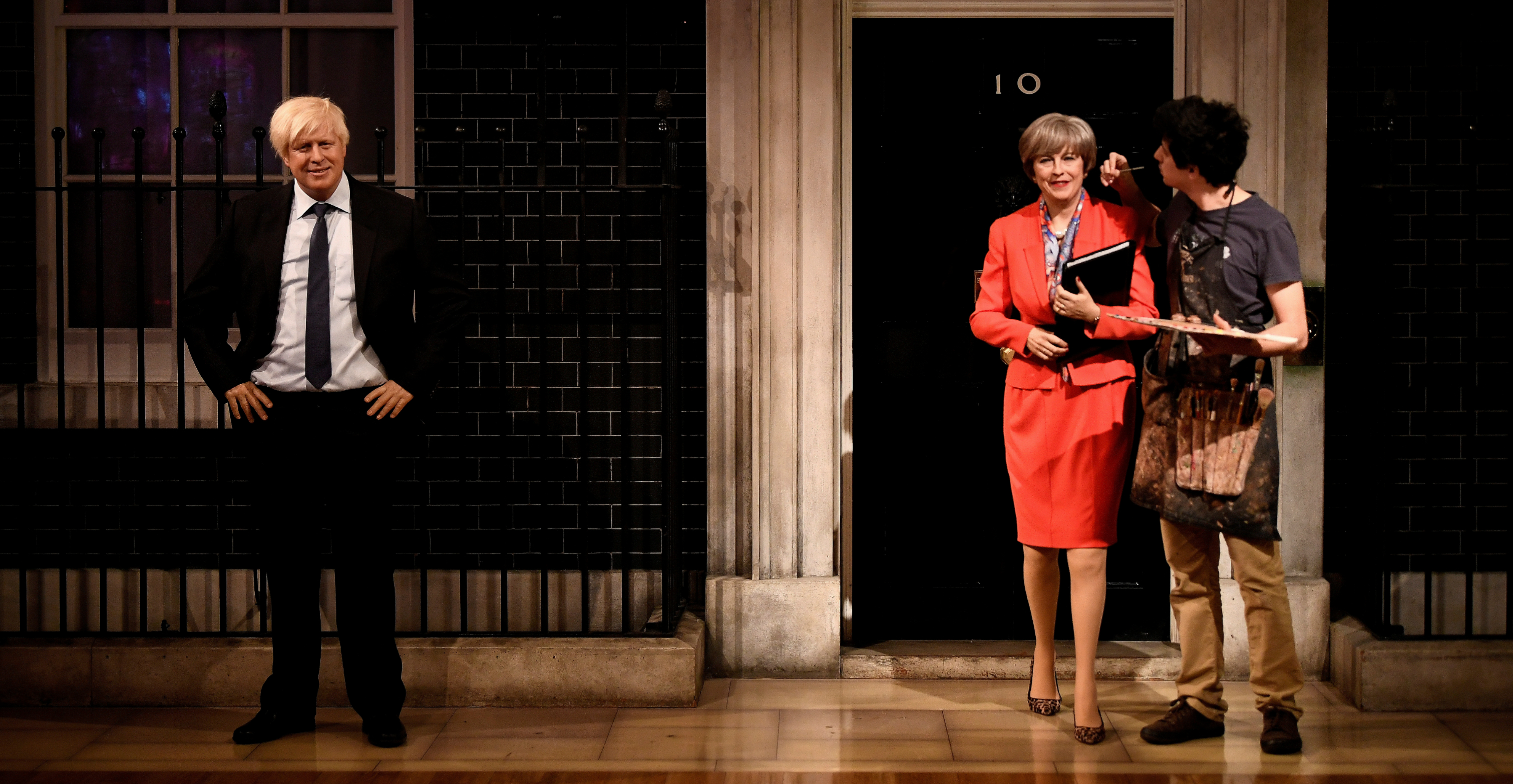 File photo of the wax models of Britain's outgoing Prime Minister Theresa May and former foreign minister Boris Johnson at the Madame Tussauds in London. Photo: Reuters File photo of the wax models of Britain's outgoing Prime Minister Theresa May and former foreign minister Boris Johnson at the Madame Tussauds in London. Photo: Reuters