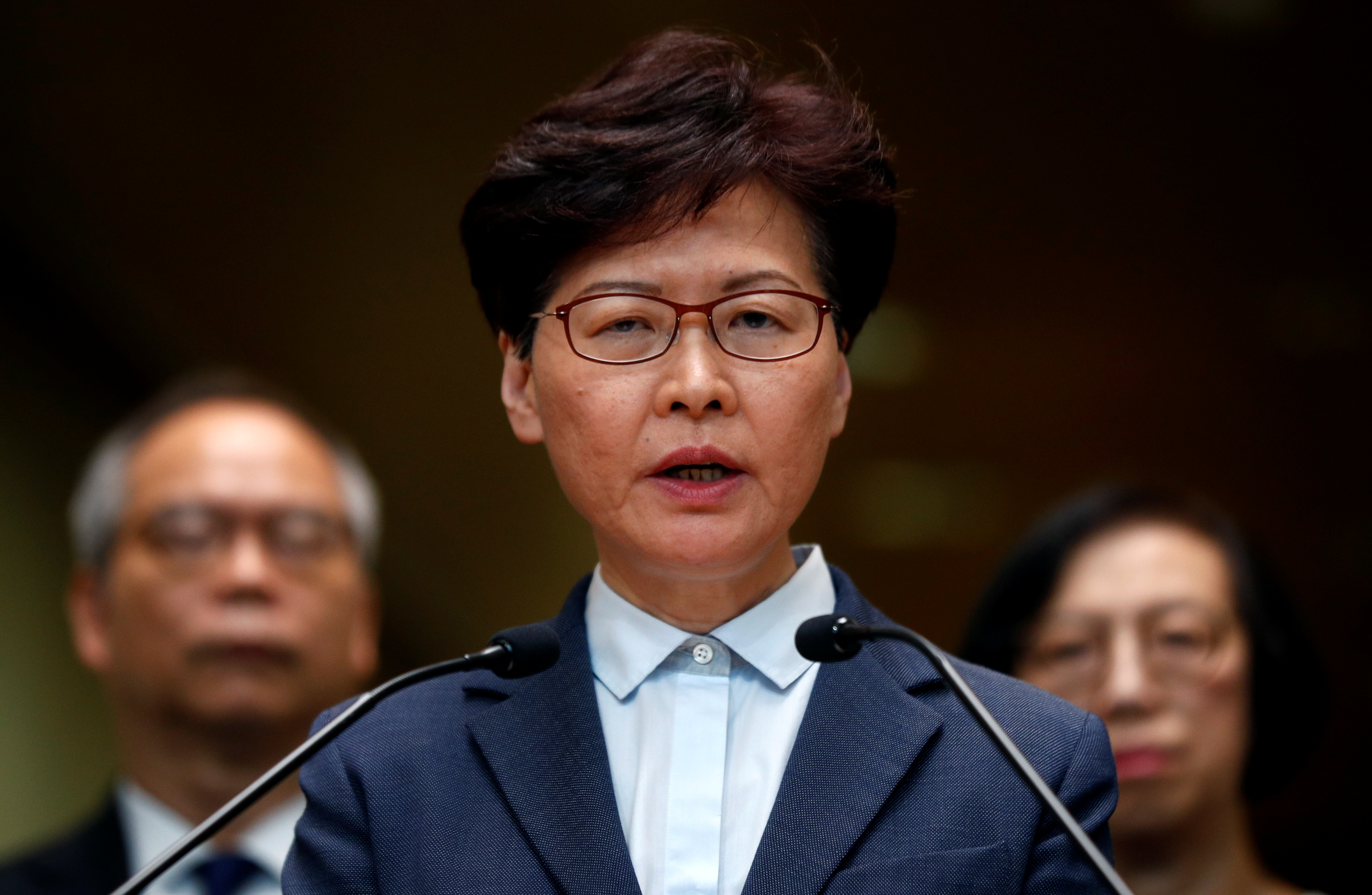 Hong Kong's Leader Carrie Lam, pictured here at a press conference on July 22, is battling a serious crisis that is largely one of her own making. Photo: Reuters Hong Kong's Leader Carrie Lam, pictured here at a press conference on July 22, is battling a serious crisis that is largely one of her own making. Photo: Reuters