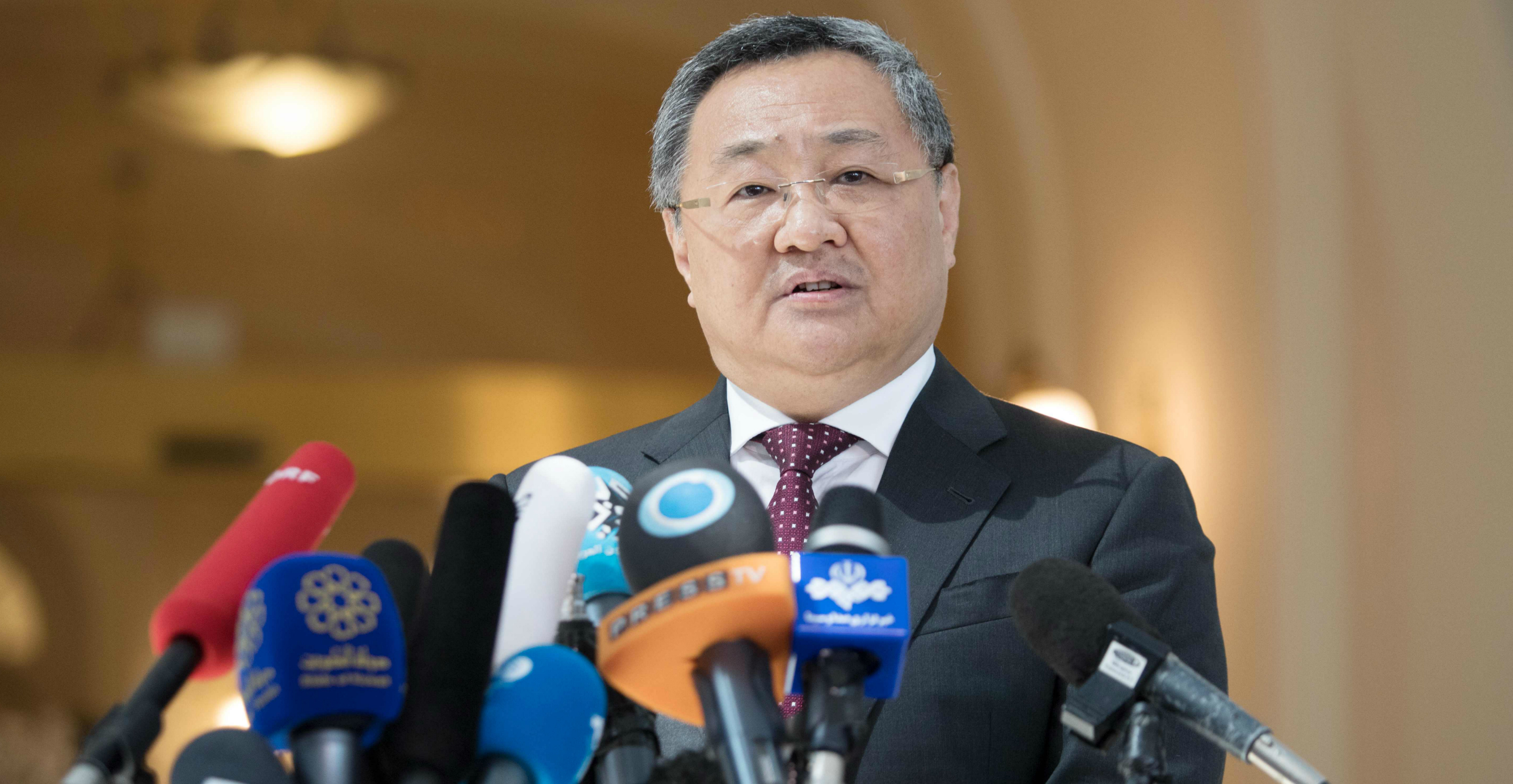Fu Cong, director-general of the Chinese foreign ministry’s arms control department, urged US allies not to allow the deployment of US intermediate-range missiles on their territory. Photo: AFP Fu Cong, director-general of the Chinese foreign ministry’s arms control department, urged US allies not to allow the deployment of US intermediate-range missiles on their territory. Photo: AFP