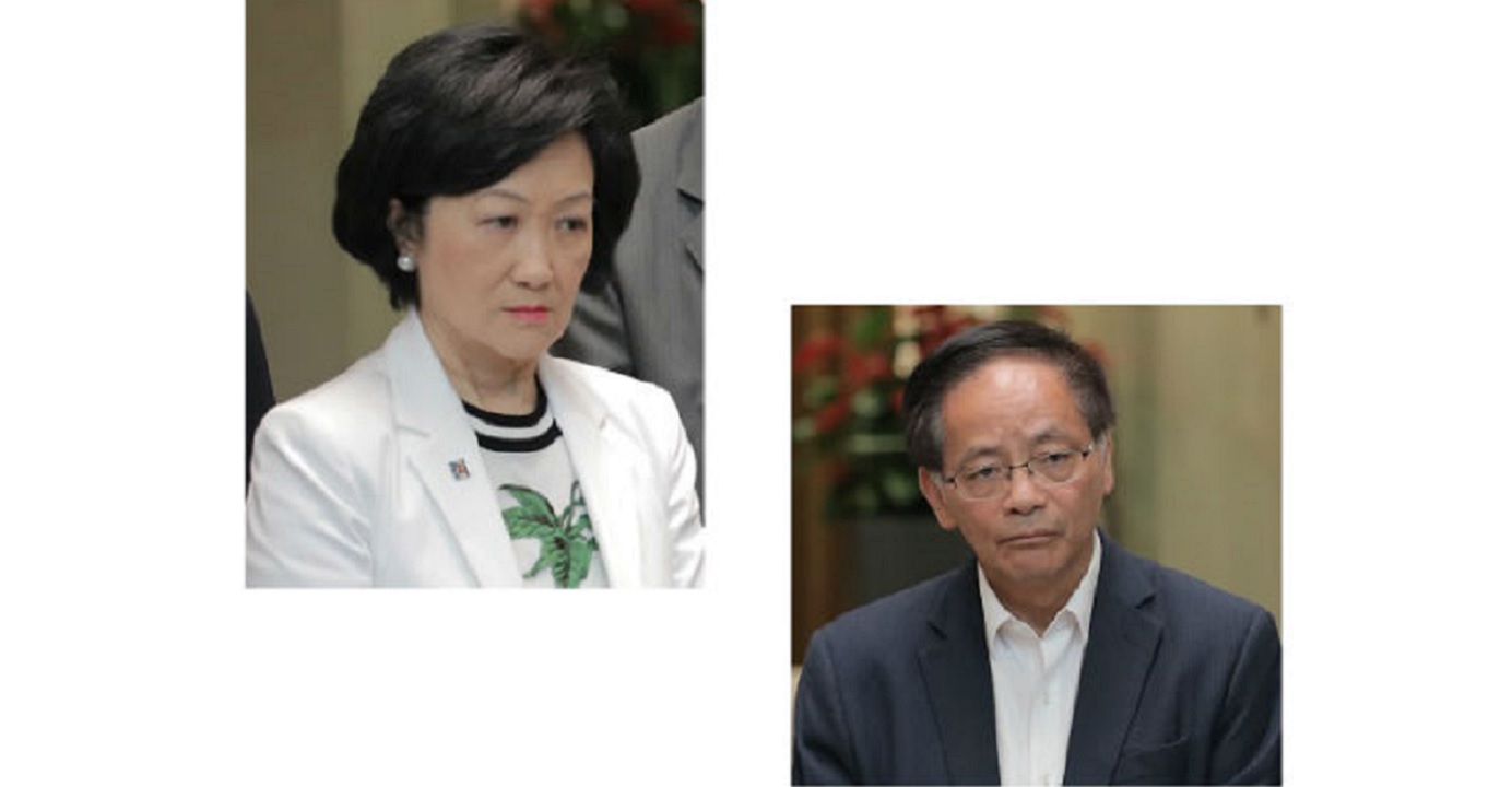 Executive Council members Regina Ip and Ip Kwok-him believe some shadowy force is plotting the actions of the protesters. Photo: HKEJ Executive Council members Regina Ip and Ip Kwok-him believe some shadowy force is plotting the actions of the protesters. Photo: HKEJ