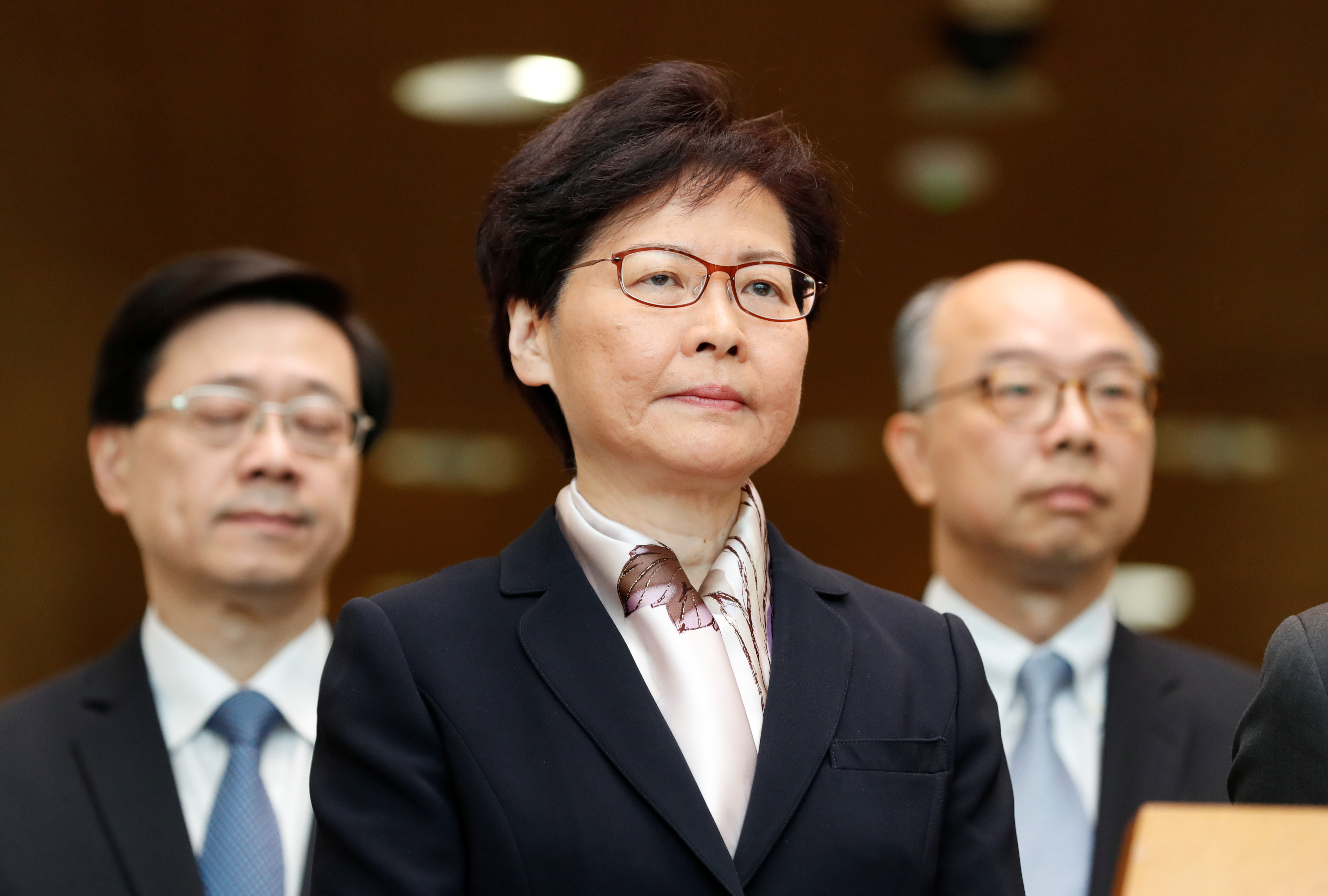 Hong Kong's leader Carrie Lam, seen here at a news conference on August 5, has come under scathing criticism in the wake of extradition bill saga and the ensuing social unrest in the city. Photo: Reuters Hong Kong's leader Carrie Lam, seen here at a news conference on August 5, has come under scathing criticism in the wake of extradition bill saga and the ensuing social unrest in the city. Photo: Reuters