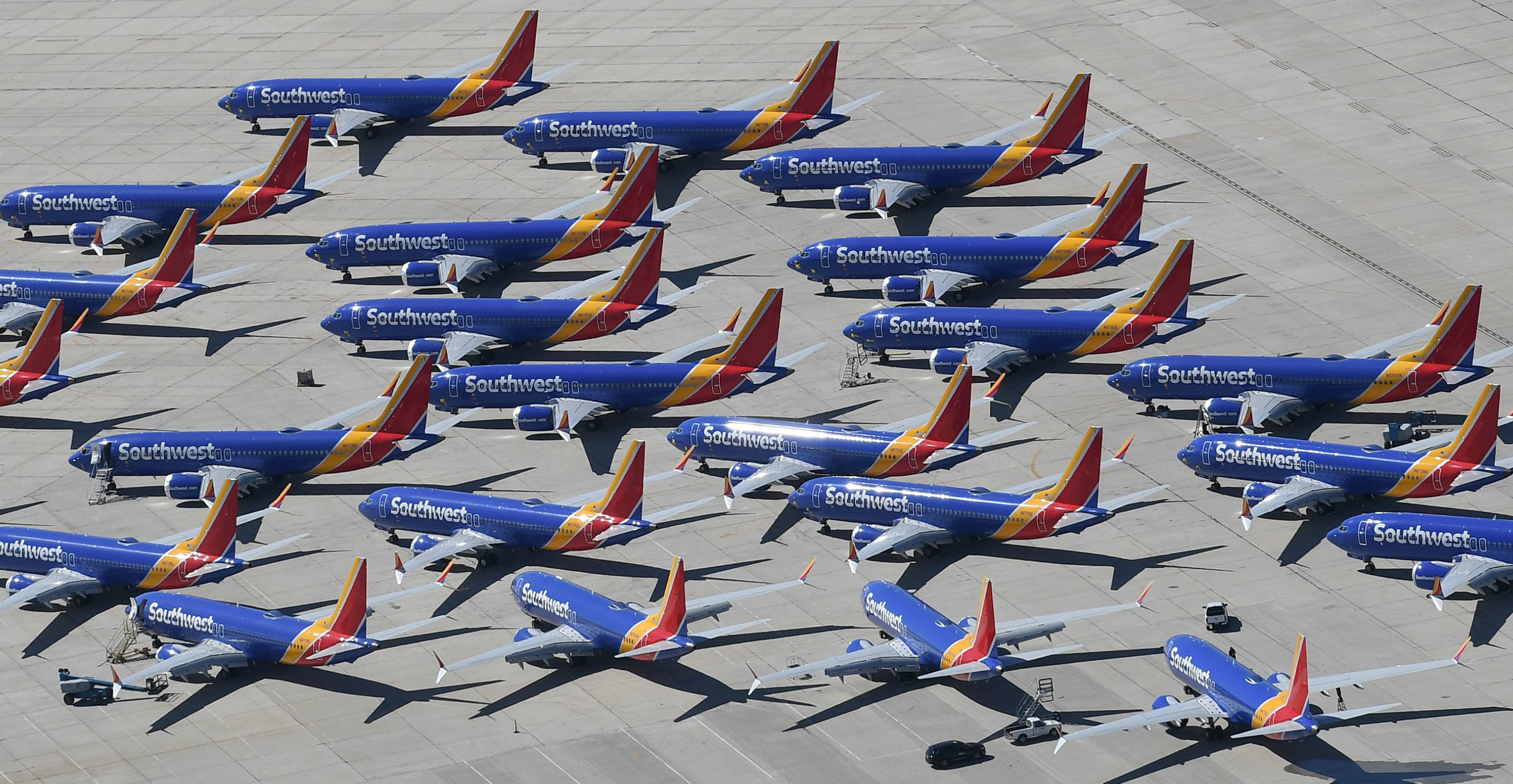 Boeing’s latest 737 narrow-body model, the MAX, has been grounded worldwide since March. Photo: AFP Boeing’s latest 737 narrow-body model, the MAX, has been grounded worldwide since March. Photo: AFP