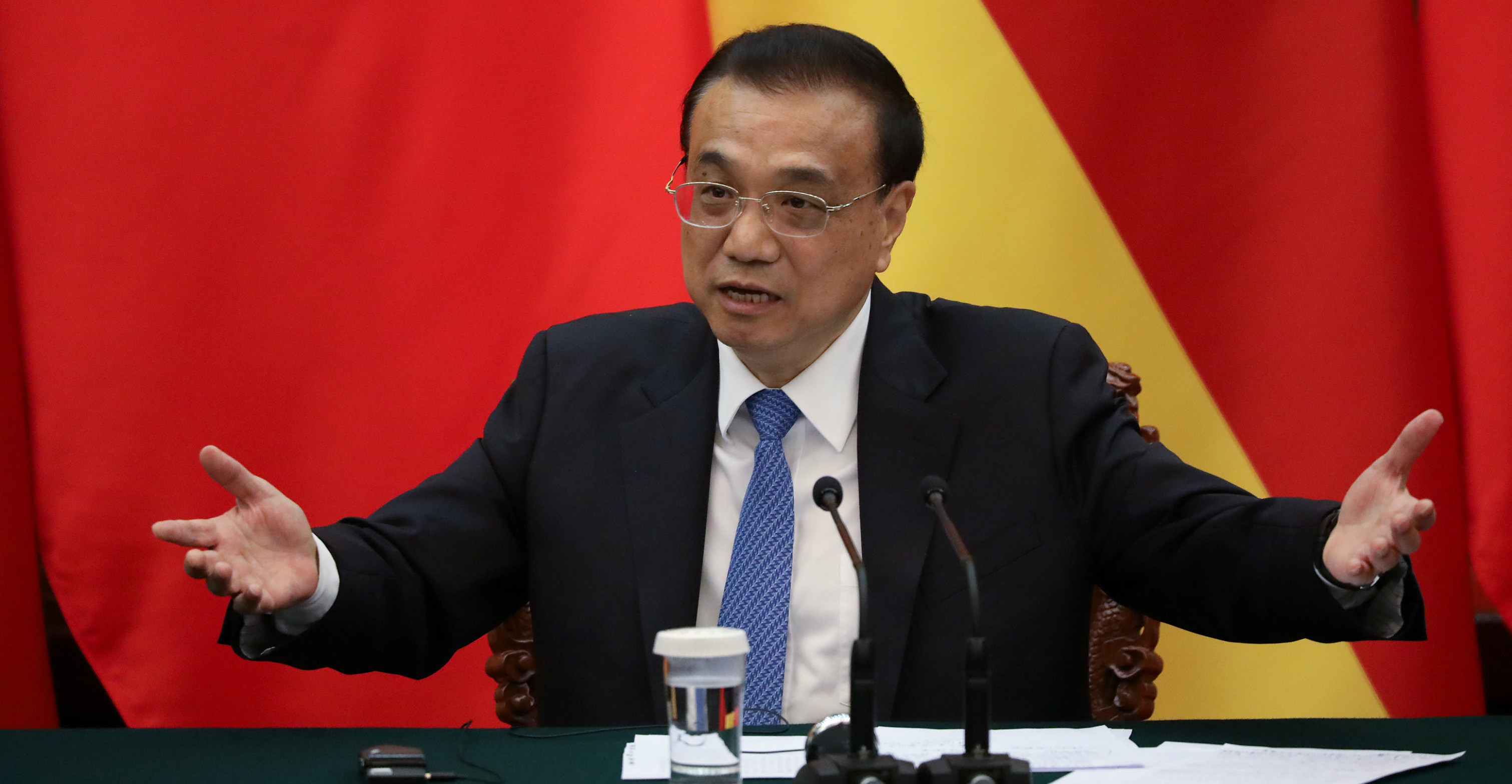 Premier Li Keqiang said China faces “certain downward pressure” due to slowing global growth as well as the rise of protectionism and unilateralism. Photo: Reuters Premier Li Keqiang said China faces “certain downward pressure” due to slowing global growth as well as the rise of protectionism and unilateralism. Photo: Reuters