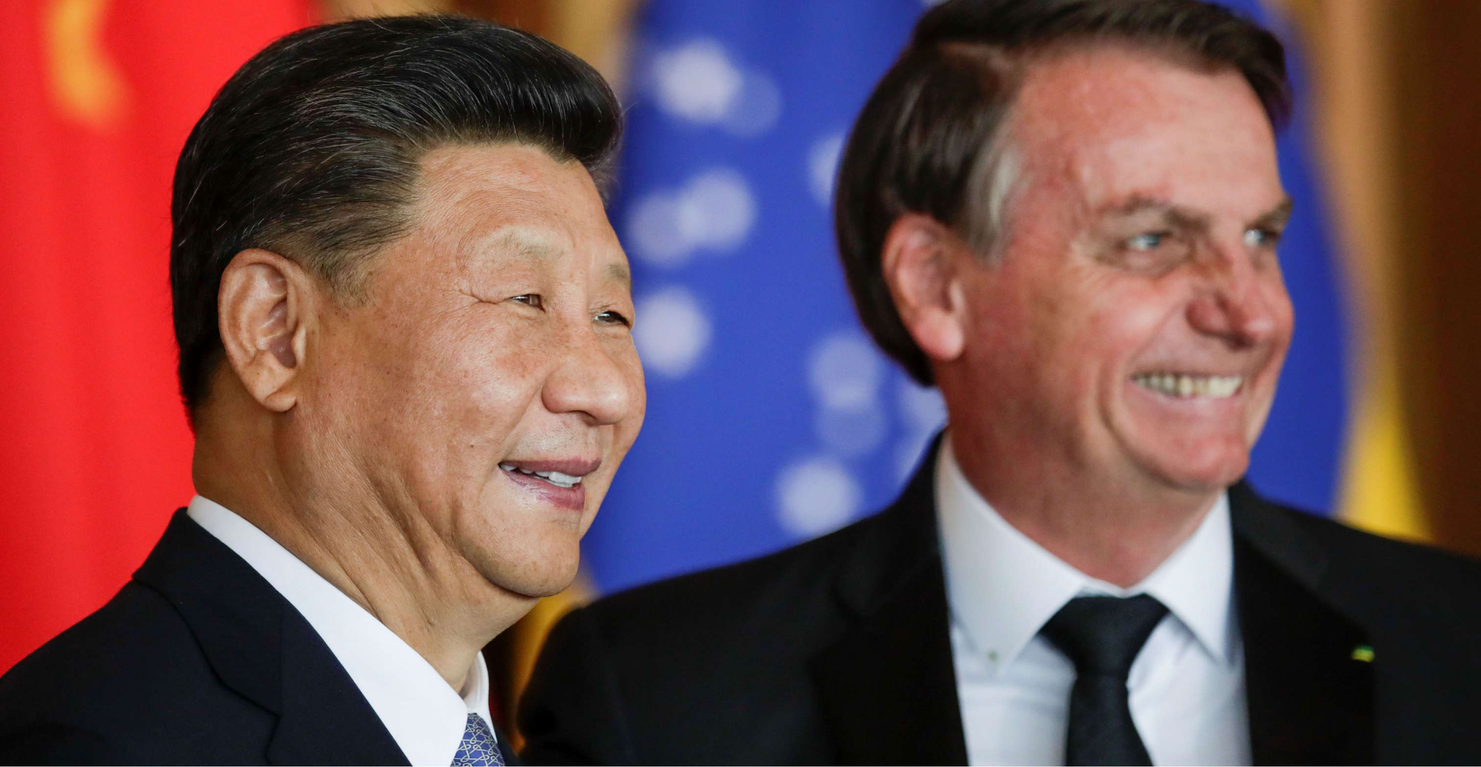 China's President Xi Jinping and Brazil's President Jair Bolsonaro pose for photographers during the BRICS summit in Brasilia on Wednesday. Photo: Reuters China's President Xi Jinping and Brazil's President Jair Bolsonaro pose for photographers during the BRICS summit in Brasilia on Wednesday. Photo: Reuters