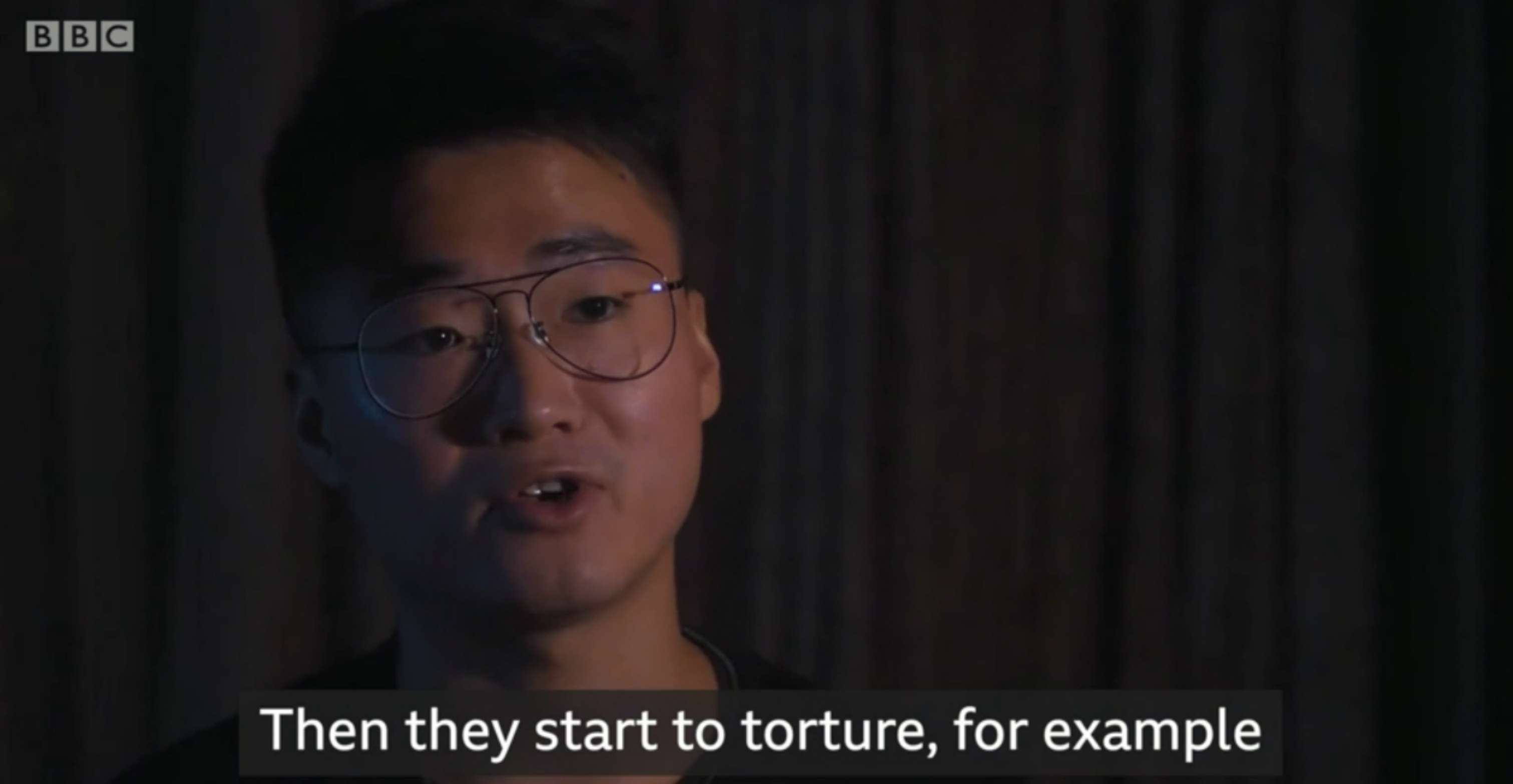 Simon Cheng told BBC in an interview that he was tortured in China and accused of inciting political unrest in Hong Kong. Photo: BBC News video screenshot Simon Cheng told BBC in an interview that he was tortured in China and accused of inciting political unrest in Hong Kong. Photo: BBC News video screenshot