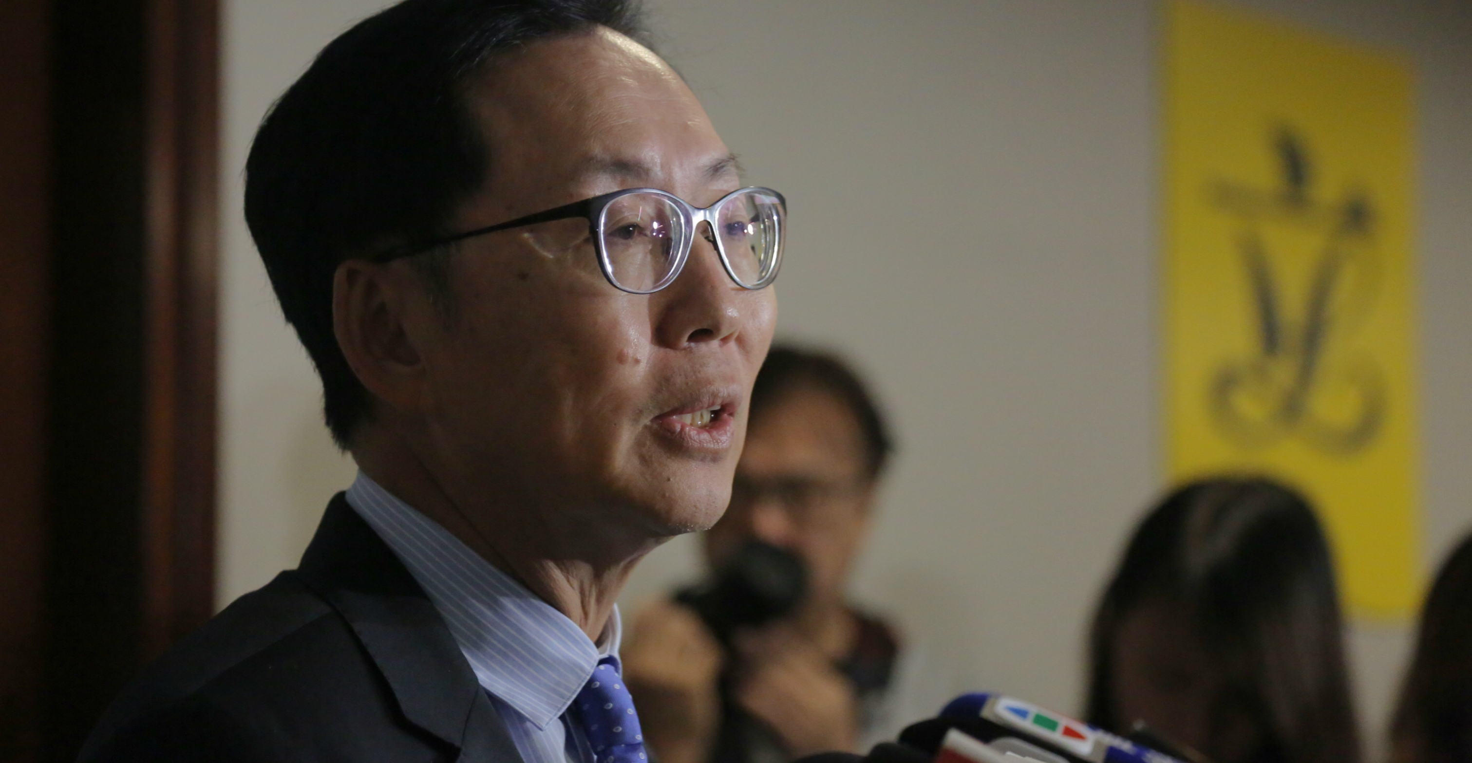 Lawmaker Chan Kin-por, who represents the insurance sector in the Legco functional constituency, said insurance policies that cover “riots” often cost a lot more in terms of premiums. Photo: HKEJ Lawmaker Chan Kin-por, who represents the insurance sector in the Legco functional constituency, said insurance policies that cover “riots” often cost a lot more in terms of premiums. Photo: HKEJ