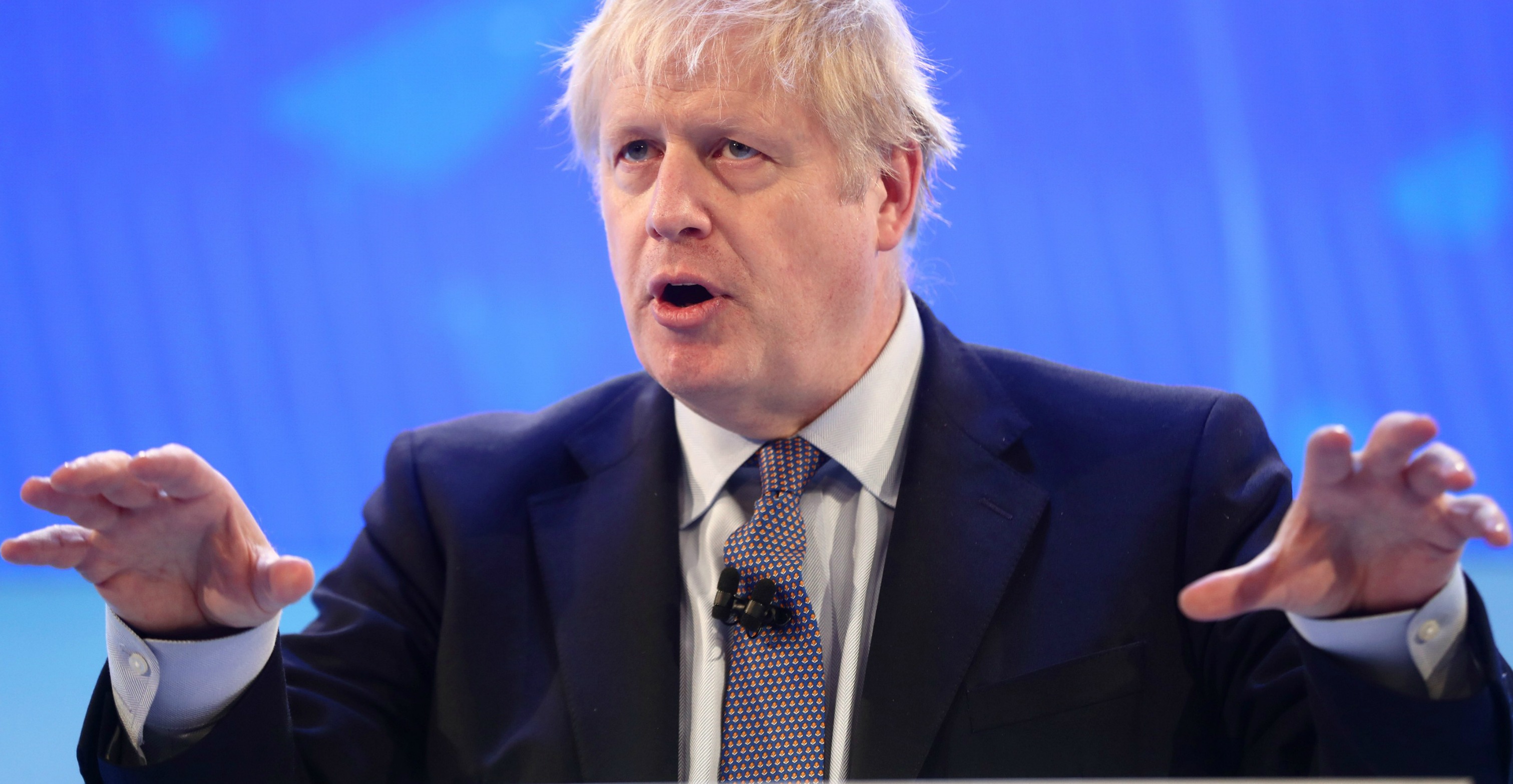 British Prime Minister Boris Johnson said if he won the Dec. 12 election, he would invest more in the prison system and toughen sentences. Photo: Reuters British Prime Minister Boris Johnson said if he won the Dec. 12 election, he would invest more in the prison system and toughen sentences. Photo: Reuters