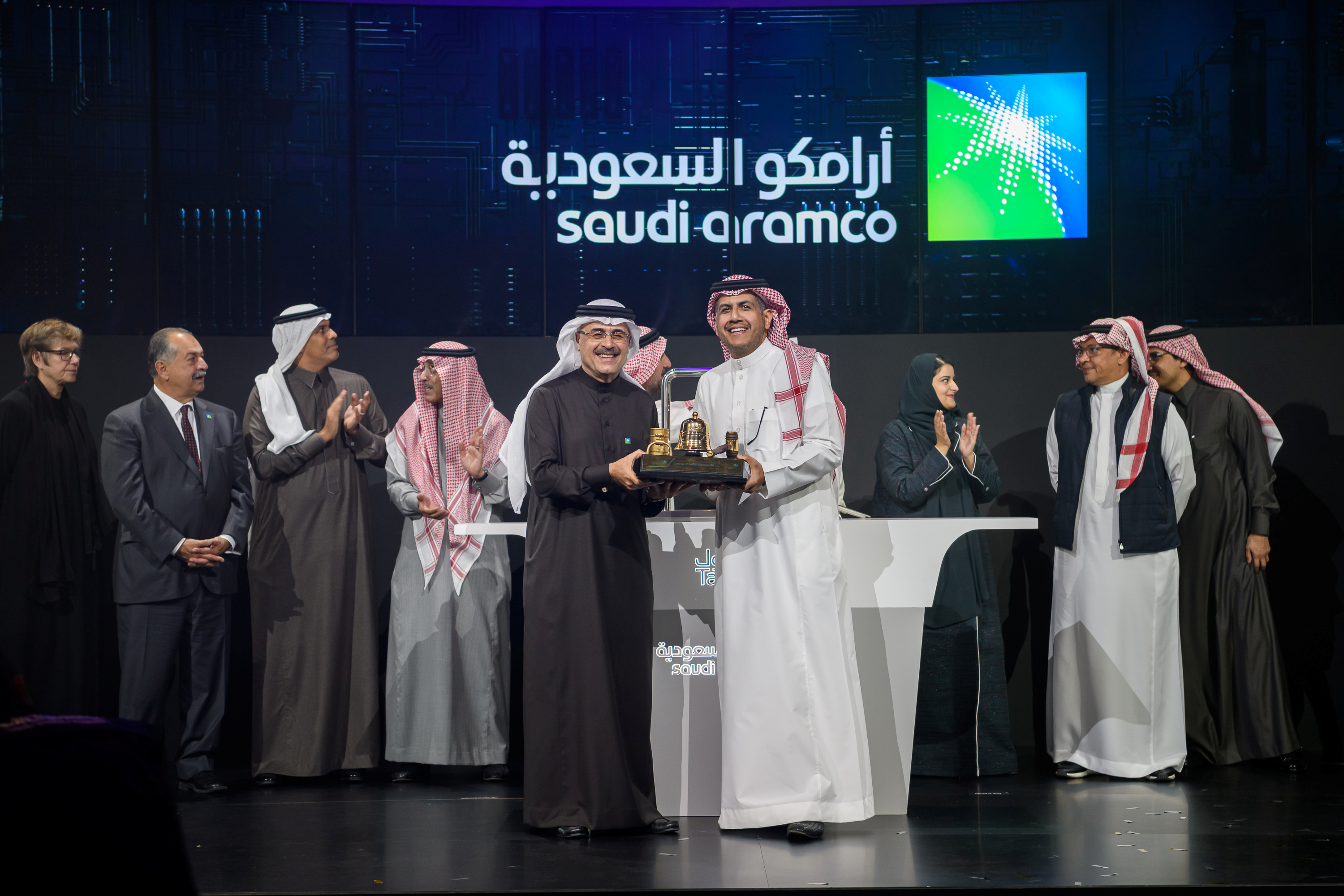 Amin H. Nasser, President and CEO of Aramco, attends the official ceremony marking the debut of the Saudi oil giant on the Riyadh stock market on Wednesday. Photo: Aramco website/Handout via Reuters Amin H. Nasser, President and CEO of Aramco, attends the official ceremony marking the debut of the Saudi oil giant on the Riyadh stock market on Wednesday. Photo: Aramco website/Handout via Reuters