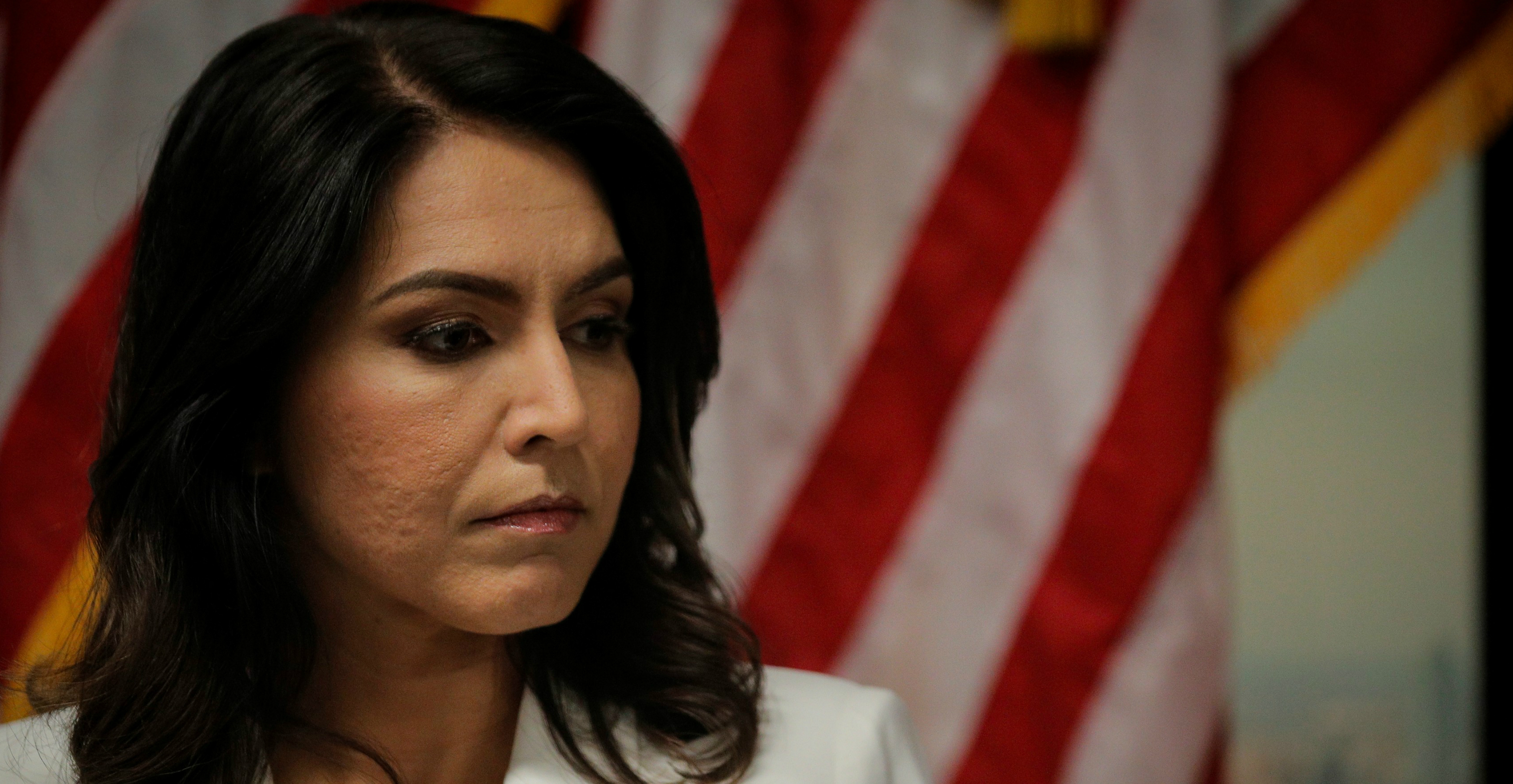 Democratic presidential contender Tulsi Gabbard said Hillary Clinton's remarks were motivated by anger over Gabbard’s endorsement in 2016 of Clinton’s rival Bernie Sanders. Photo: Reuters Democratic presidential contender Tulsi Gabbard said Hillary Clinton's remarks were motivated by anger over Gabbard’s endorsement in 2016 of Clinton’s rival Bernie Sanders. Photo: Reuters