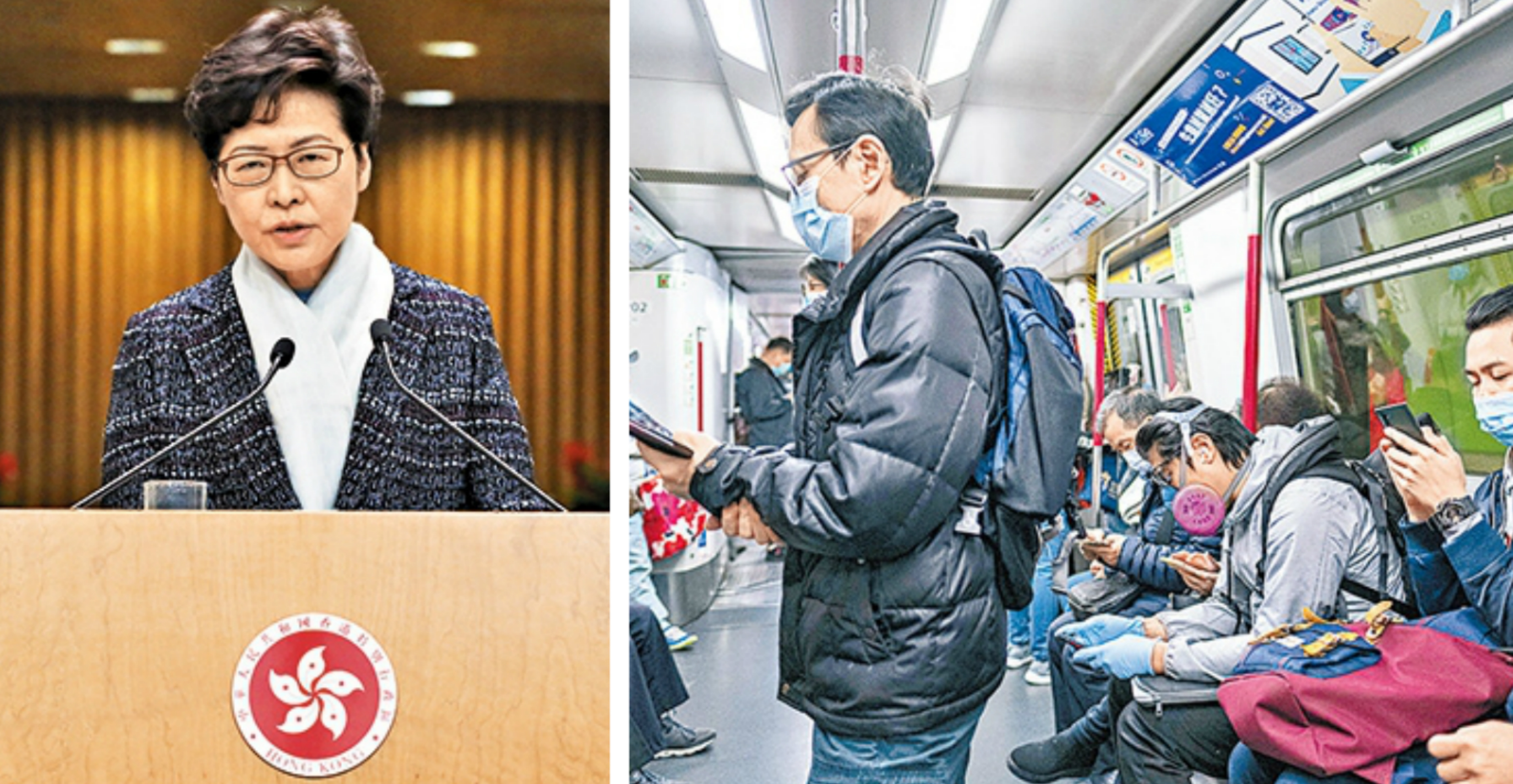 Chief Executive Carrie Lam said the WHO advice is that only certain groups of people need to wear face masks, including those feeling unwell, going into crowded places, or visiting high-risk groups. Photo: HKEJ. Chief Executive Carrie Lam said the WHO advice is that only certain groups of people need to wear face masks, including those feeling unwell, going into crowded places, or visiting high-risk groups. Photo: HKEJ.