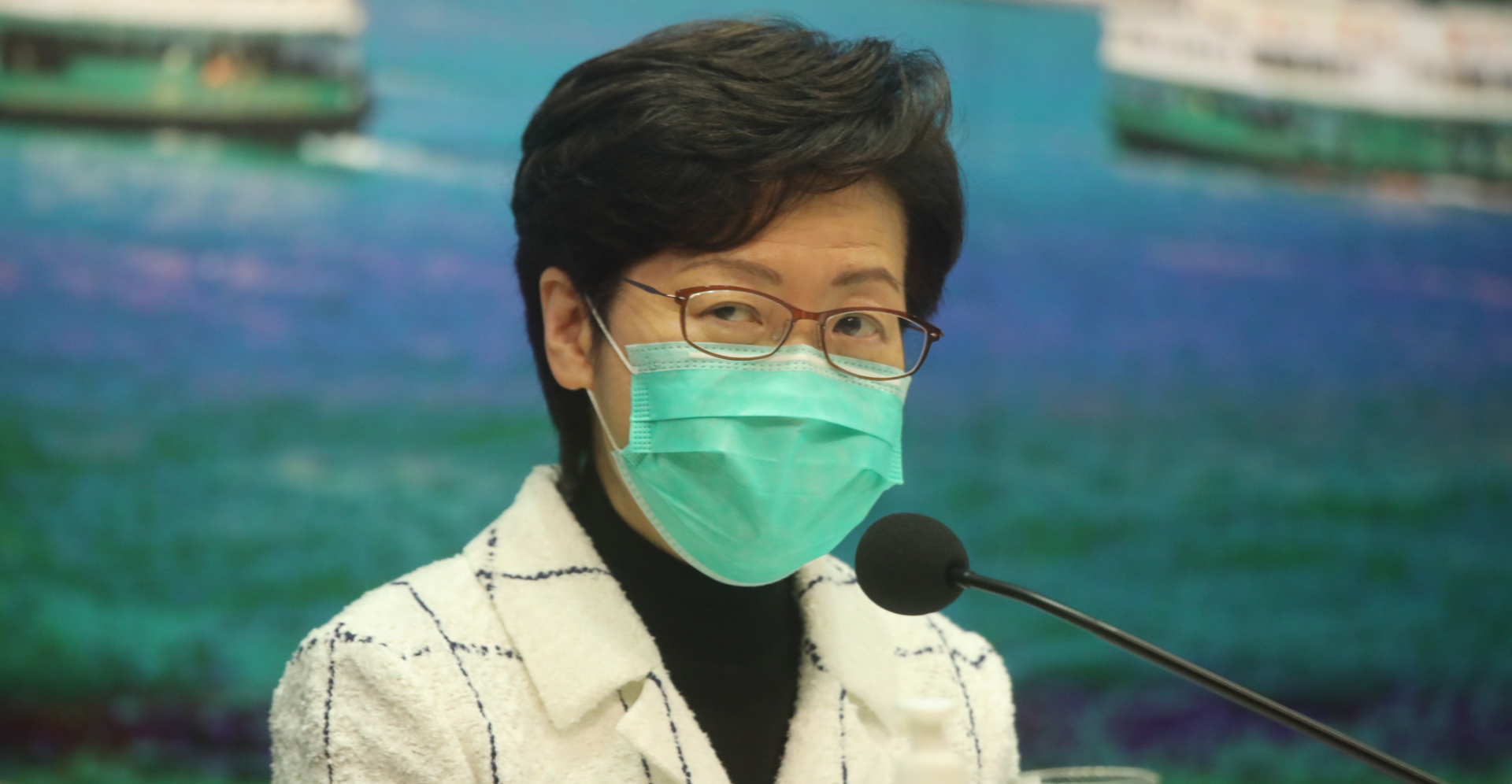 Chief Executive Carrie Lam speaks to reporters at a news conference on Monday. Photo: HKEJ Chief Executive Carrie Lam speaks to reporters at a news conference on Monday. Photo: HKEJ
