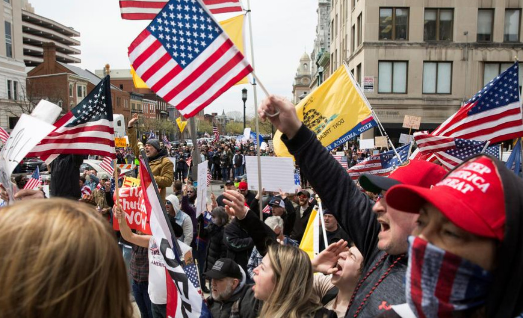 The US in 2020 became even more polarized, not just by the virus but also by the unequal clinical effects of COVID-19 and the lockdowns and other measures implemented to address it.  Photo: Reuters