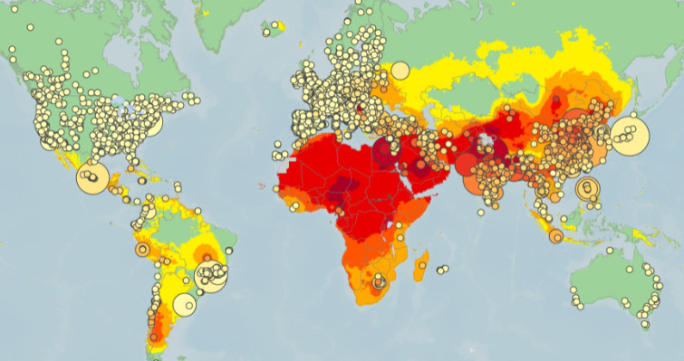 WHO Global Ambient Air Quality Database (Image: World Meteorologic Organization)