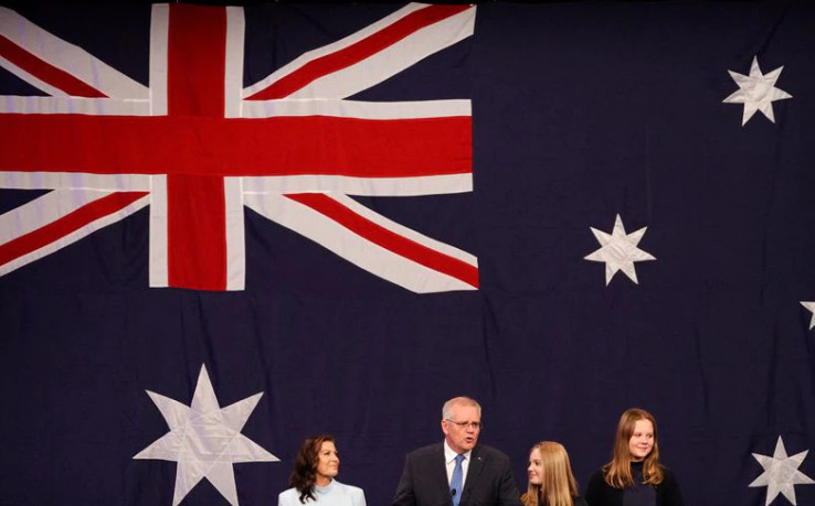 Incumbent Prime Minister Scott Morrison, leader of the Australian Liberal Party, concedes defeat in the country's general election. Photo: Reuters Incumbent Prime Minister Scott Morrison, leader of the Australian Liberal Party, concedes defeat in the country's general election. Photo: Reuters