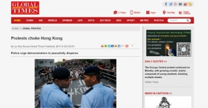 Mainland media lifts veil on Hong Kong protests