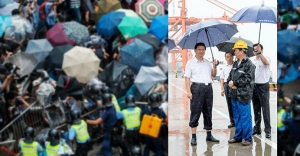 Xi Jinping's umbrella moment: top prize for photo