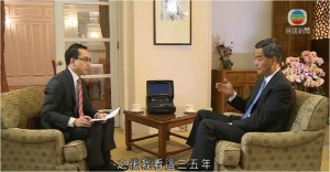Will media interviews help CY Leung boost his falling ratings?