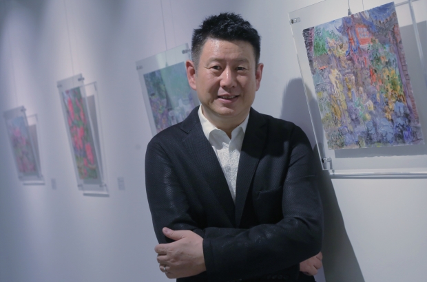 周春芽被譽為新表現主義中西融合的代表人物，現時活躍於成都及上海兩地。　(黃潤根攝)