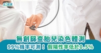無創篩查胎兒染色體 99%機率可測