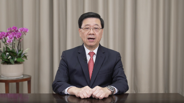 行政長官李家超呼籲各位愛國愛港、有心有力的朋友,都積極參與新一屆立法會換屆選舉。