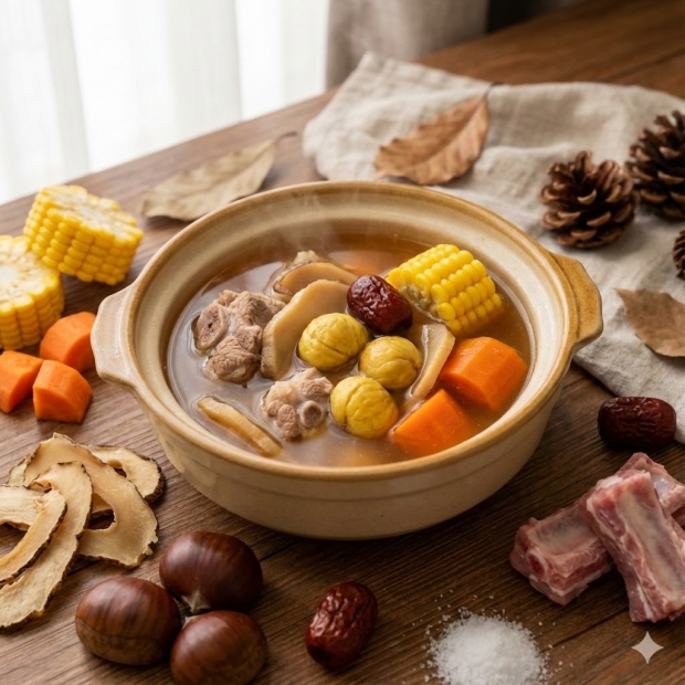 秋冬湯水推介｜2. 海底椰栗子湯