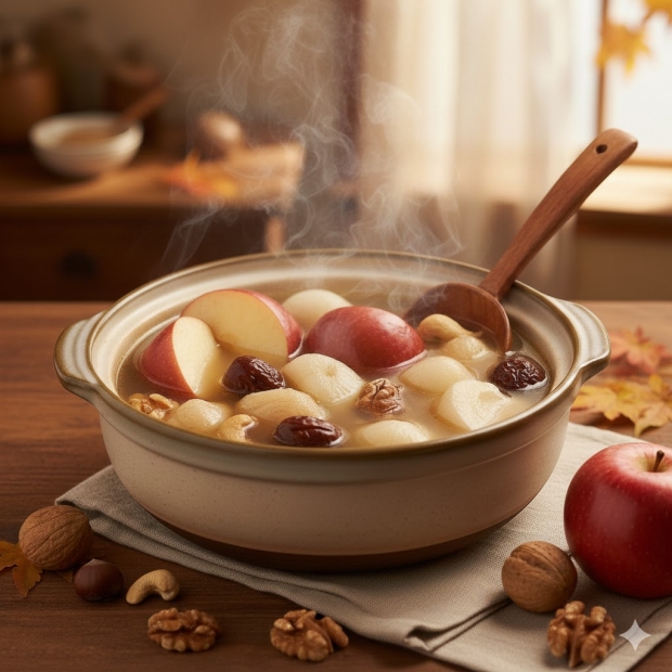 秋冬湯水推介｜8. 蘋果百合素湯