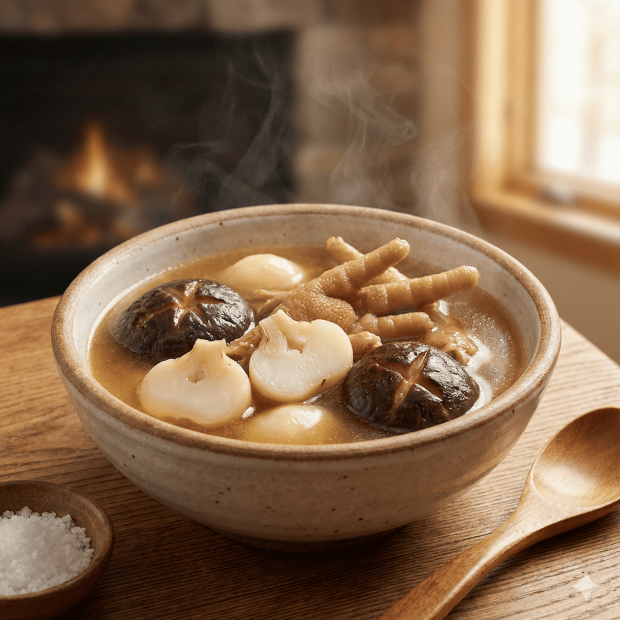 冬天健脾湯水​｜6. 冬菇雞腳湯