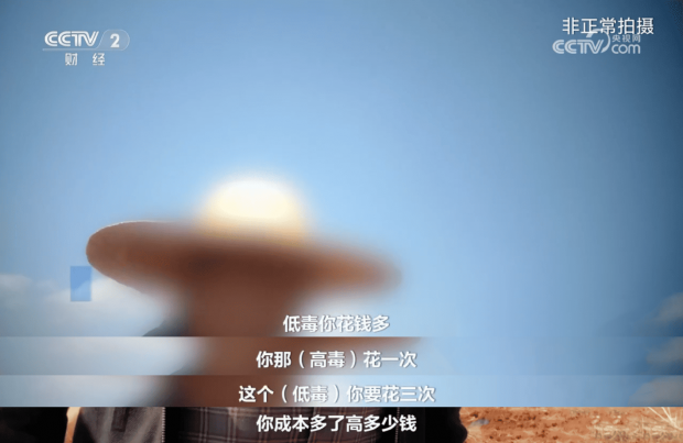 圖片來源：央視節目《財經調查》截圖