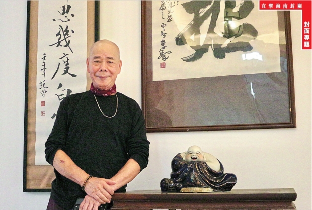 從前員工會稱賴雁浪為「老爺子」，現在朋友都改口叫他「浪哥」，現年78歲仍與時並進善用DeepSeek，自稱保持「32歲的心態，38歲的體魄」。　(李潤茵攝)