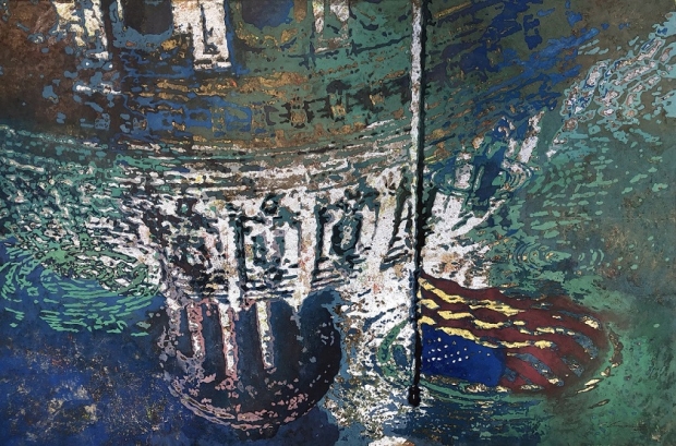 大美國 81 x 122 cm 岩彩紙本 Great America Mineral Pigment on Paper 2016