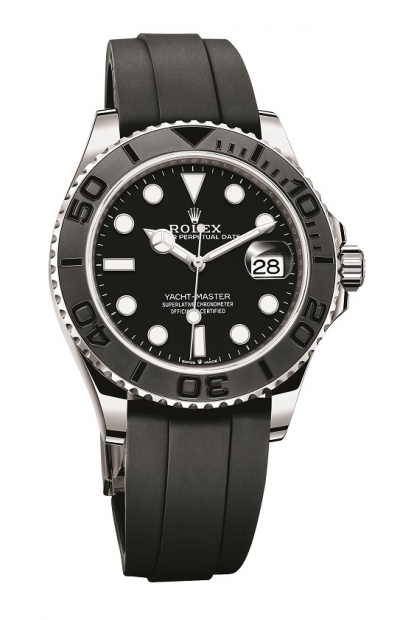 Oyster Perpetual Yacht-Master 42，氣度不凡，與 Yacht Master 系列的其餘腕錶 一併完美體現了勞力士與航海事業的不解之緣。