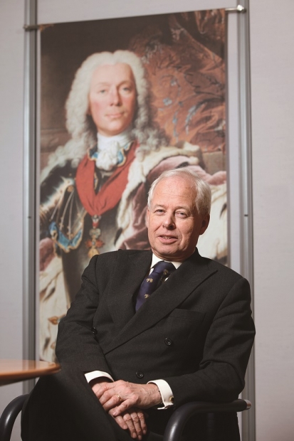 列支敦士登菲利浦親王(Prince Philipp)，兼LGT皇家銀行主席，受訪時談笑風生。