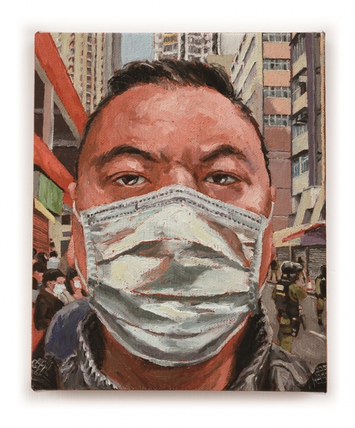 2020年2月12日火炭駿洋村, 2020, oil on canvas, 22 x 18 cm