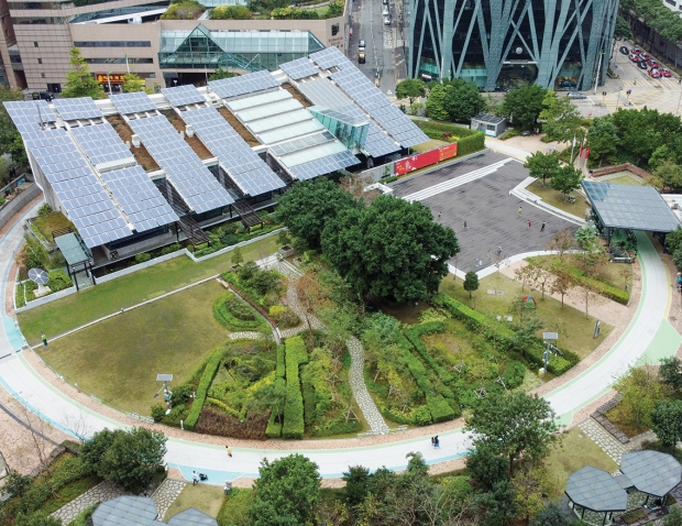 香港首座零碳建築：零碳天地。